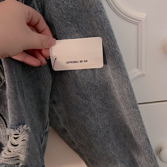 NWT Jean Denim Jacket Size Medium - Picture 5 of 6